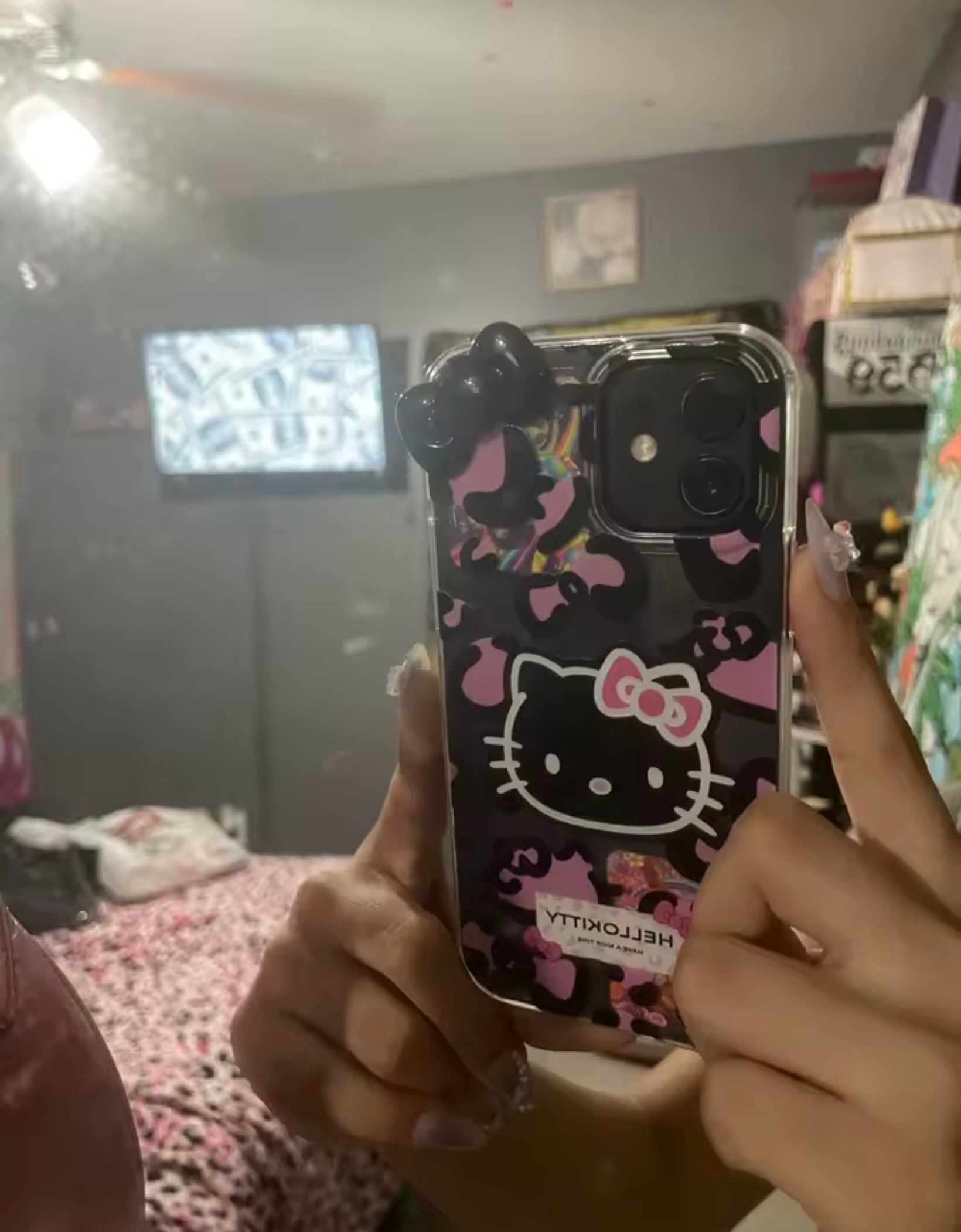 Y2k Hello Kitty Pink Leopard Print IPhone Case