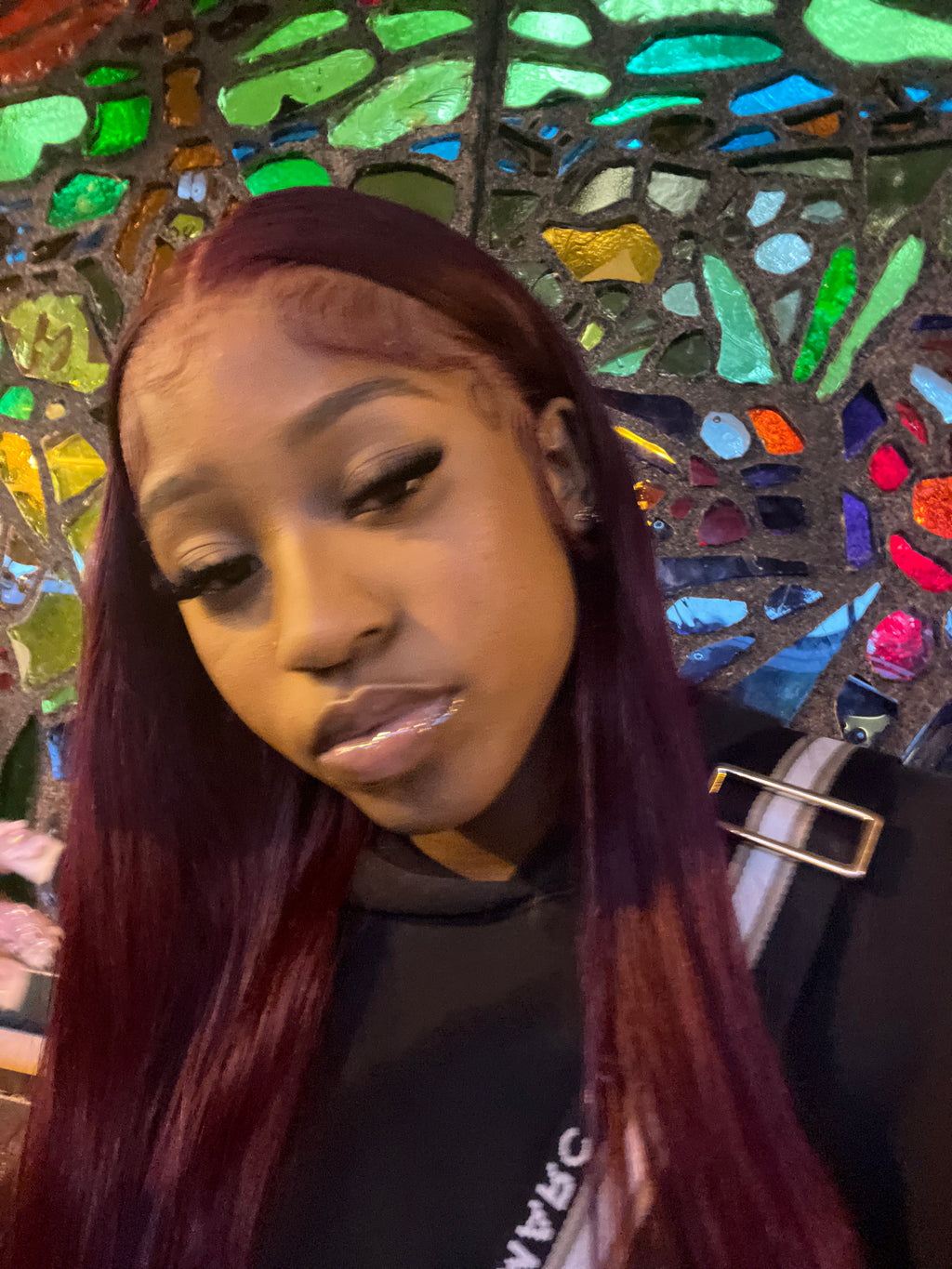 99j Burgundy BodyWave Wig | 13x4 180 Density | 28 inches